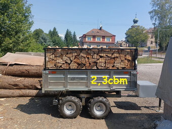Hydraulický sklápěcí vozík za čtyřkolku 1.400kg s SPZ - 12