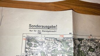 2 vojenské služební mapy, 1936, 1938, němčina. - 12