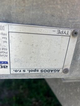Přívěsný vozík Agados 2700 kg - 12