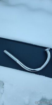 Jawa 350/354/360 Kolena Výfuku+ Matice Jawa Speciál Chrom - 12