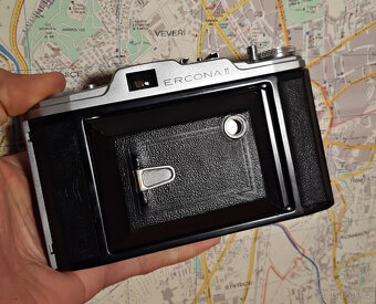 měchový fotoaparát Ercona II, Carl Zeiss Tessar, TOP stav - 12