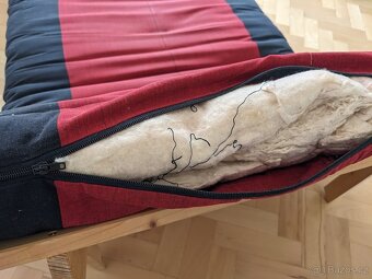 Futon včetně rámu 90x200 cm - 12