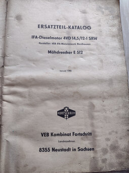 ZETOR CRYSTAL ŠKODA ŠT 180, KOMBAJN E 512,KATALOGY ND - 12