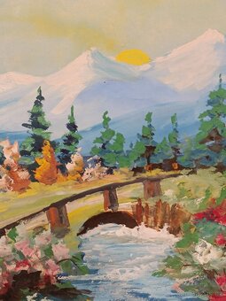 Obrazy 4ks Alois Kokáč, olej 50x70 - 12