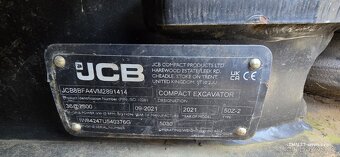 Minibagr JCB 50Z-2, r.v. 2021, 1433 mth, svahovka, TOP - 12