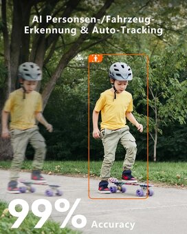 Venkovní Wi-Fi kamera Reobiux – duální objektiv 2K - 12