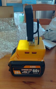 Velký Aku 20V/9.0Ah DCB 609,pro nářadí DeWALT a jiné nářadí. - 12