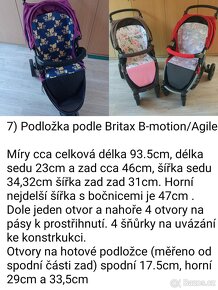 Podložka do kočárku, nové, šití na zakázku, ceny od - 12