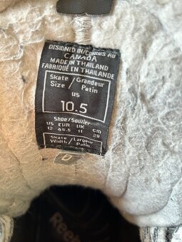Hokejové brusle reebok us 10,5 + šnúrky howies - 12