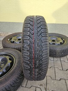 5x100 14 5J ET38 plechové disky VW vč.zánovních zim.pneu - 12