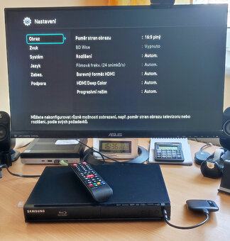 Blu-ray, DVD přehrávač SAMSUNG BD-J4500R - Zánovní - 12