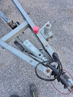 AKB prívesný vozík, preprava AUT, podvalník 2x ossý - 12