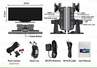 Multimediální Android 13 auto panel 10,26" - 12