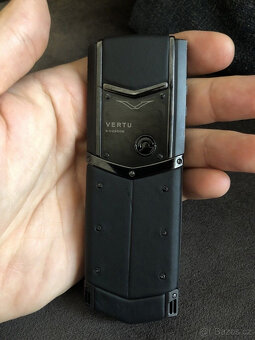 Vertu Signature S čistě černá, 100% originální - 12