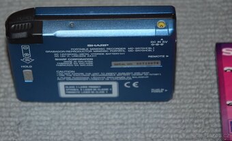 Minidisc SHARP MD-SR70, media, manual, příslušenství - 12