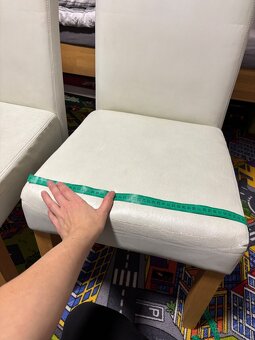 Bílé jídelní židle 6 ks - 12