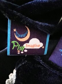 KARNEVAL HRAČKA ŠATY PRO PRINCEZNU TMAVĚ MODRÉ SAMET - 12