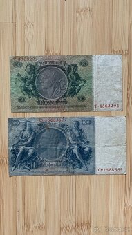 Různé bankovky Reichsmark, rubl, koruny - 12