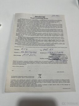 Sněhová fréza dvoustupňová MTD SMART ME 61 - 12