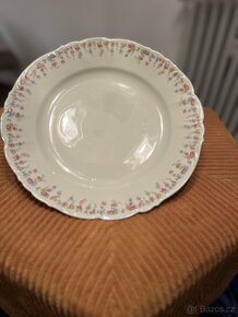 Krásná starožitná jídelní sada porcelánová sada - 12