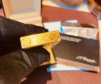 🔥 S.T.Dupont Gatsby, Gold Vertical Lines 18k Zlato - 12