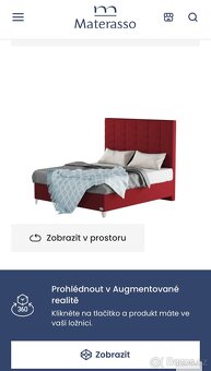 Luxusní boxspringová postel s vysokým čelem včetně matrace - 12