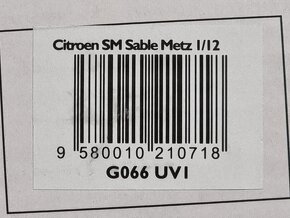 Citroen SM 1974 1:12 OttoMobile - limit edice 999ks - 12