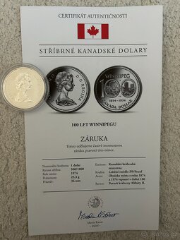 Sada amerických a kanadských stříbrných mincí - 12