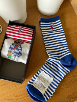Set 3 ks vzorovaných dámských ponožek Polo Ralph Lauren - 12