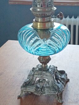 SECESE/ART NOUVEAU STAROŽITNÁ PETROLEJKA HASAG, FRANCIE 1900 - 12