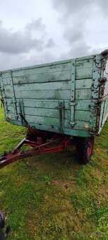 Vlek za traktor - 5t - sklápěcí - dvou píst - 12
