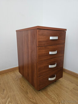 Psací stůl 140 x 60/90 cm s kontejnerem - 12