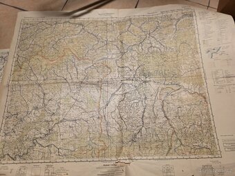 Soubor různých starých map - 12