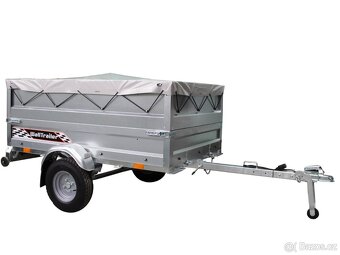 SKLÁDACÍ multifunkční přívěs - složený 38 cm, 130 km/h - 12