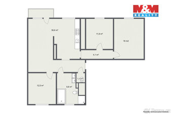 Prodej bytu 4+1,111 m², Bukovany - 12
