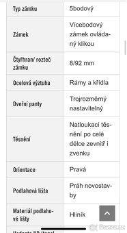 Dveře vchodové/ pravé - 12
