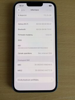 iPhone 13 128gb, 94% baterie - 12