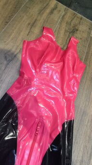 Latexový catsuit pro ženy se dvěma zipy LATE X - 12