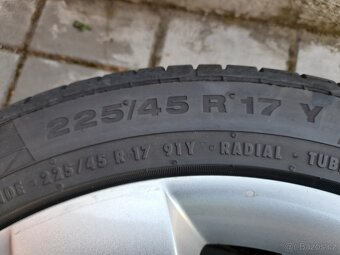 SADA ALU KOL ŠKODA VEL. 17" PNEU LETNÍ CONTINENTAL - 12