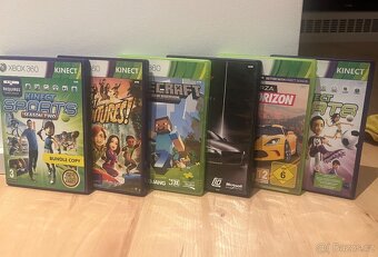 Herní volant + Xbox 360 + kinect, ovladač, hry - 12