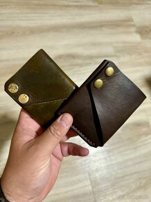 Kožená minimalistická pánská peněženka - 12