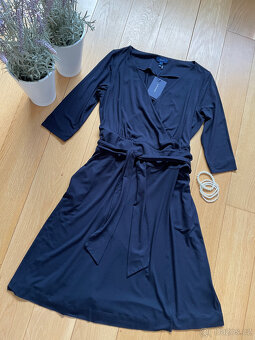 Zavinovací tmavě modré šaty Gant, vel. L - 12