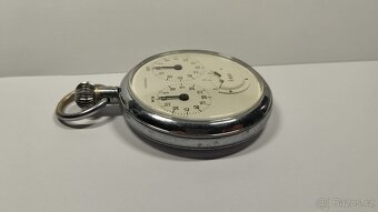 Německé kapesní stopky Junghans 1/10s v hezkém stavu. - 12