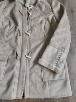 Dámský kabátek s kožíškem vel 46 - 12