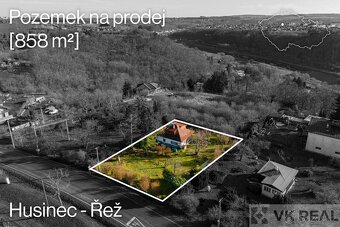 Prodej stavebního pozemku o výměře 858 m2, Husinec u Řeže - 12