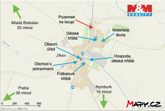 Prodej pozemku k bydlení, 885 m², Jíkev - 12