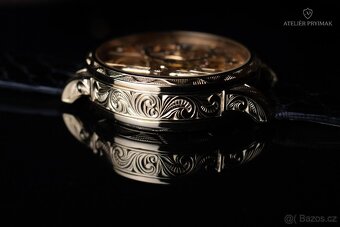 Starožítné skeletové 8-denní hodinky HEBDOMAS 1900 - 12