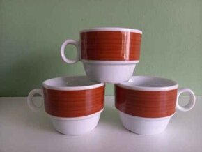 starý retro gastro porcelán a sklo - 12