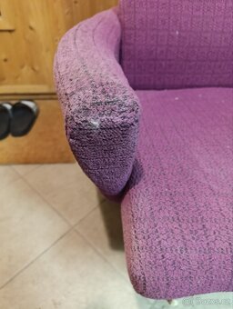 Ušák křeslo otočné, vintage, retro - 12