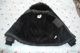 140 146 152 158 zimní bunda kabát s kožíškem - 12